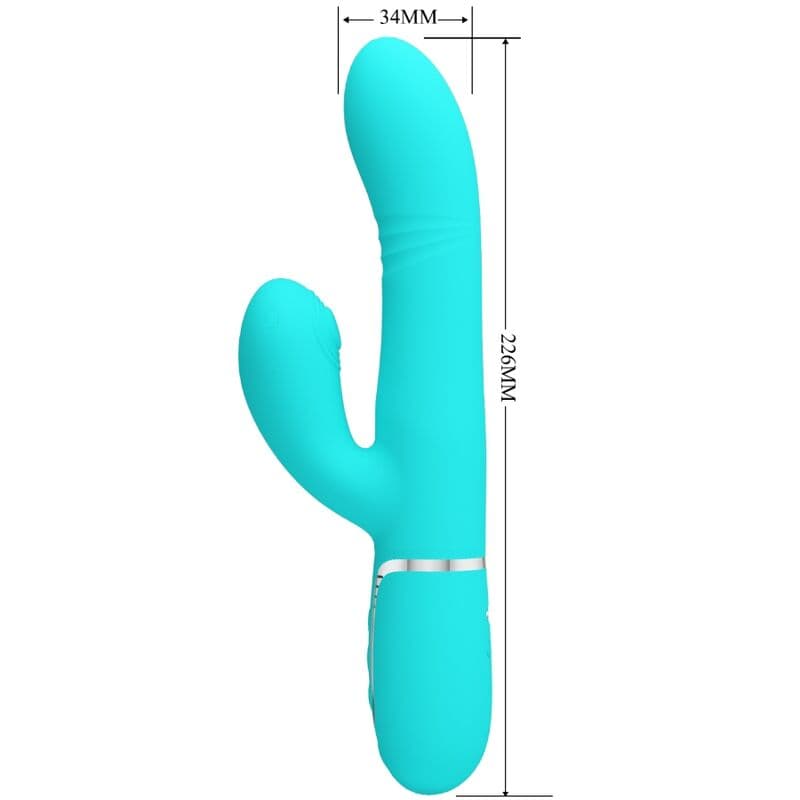 PRETTY LOVE - MULTIFUNCTION G-SPOT VIBRATOR AQUA GREEN thumb 2