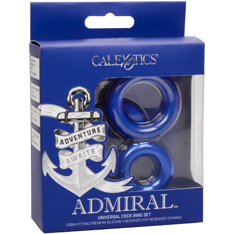 CALEXOTICS - ADMIRAL COCK RING SET BLUE thumb 4