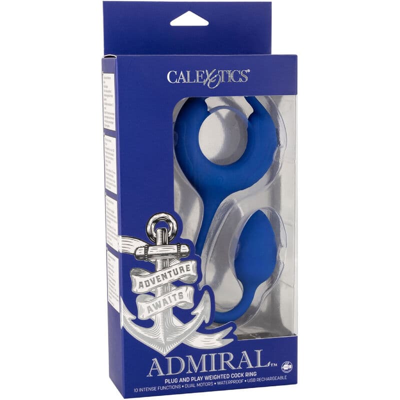 CALEXOTICS - ADMIRAL WEIGHTED COCK RING BLUE thumb 6