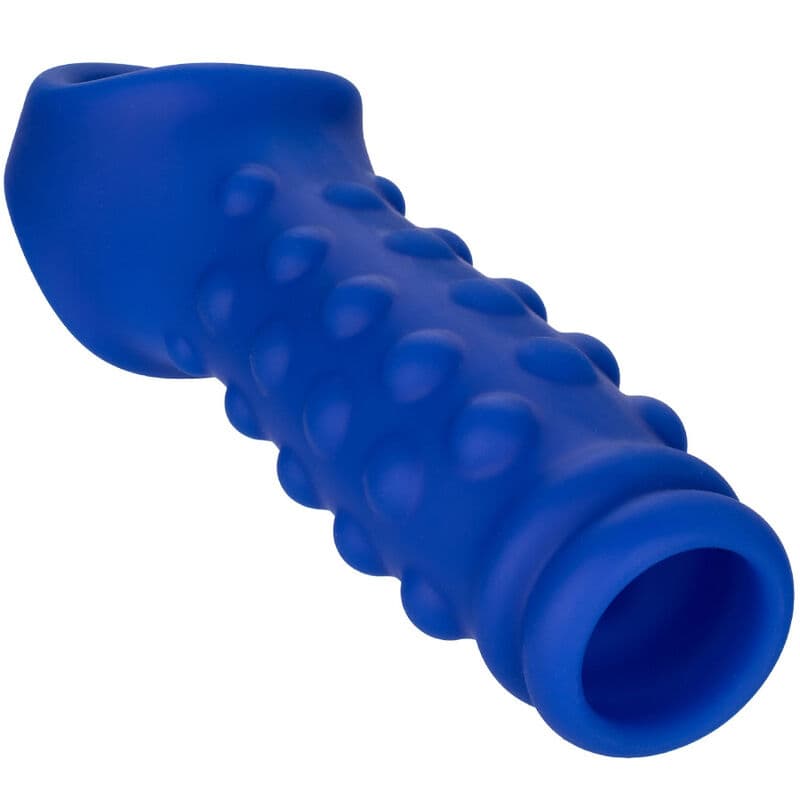 CALEXOTICS - ADMIRAL BEADED PENIS COVER LIQUID SILICONE BLUE thumb 2