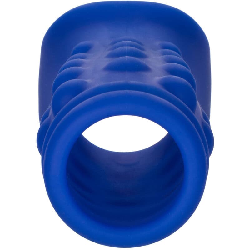 CALEXOTICS - ADMIRAL BEADED PENIS COVER LIQUID SILICONE BLUE thumb 3