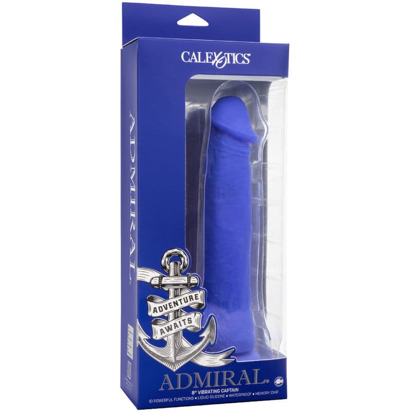 CALEXOTICS - ADMIRAL CAPTAIN REALISTIC DILDO VIBRATOR BLUE thumb 5