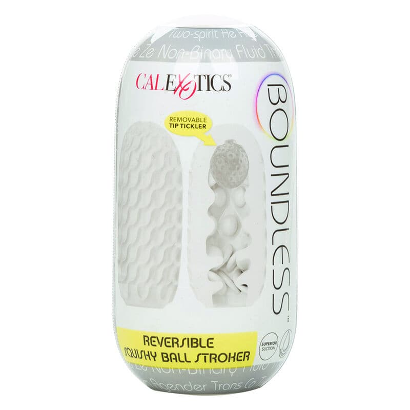 CALEXOTICS - BOUNDLESS REVERSIBLE SQUISHY BALL STROKE YELLOW thumb 2
