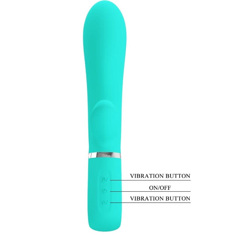 PRETTY LOVE - THOMAS MULTIFUNCTION G-SPOT VIBRATOR AQUA GREEN thumb 6