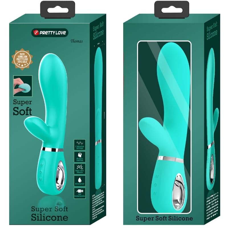 PRETTY LOVE - THOMAS MULTIFUNCTION G-SPOT VIBRATOR AQUA GREEN thumb 9