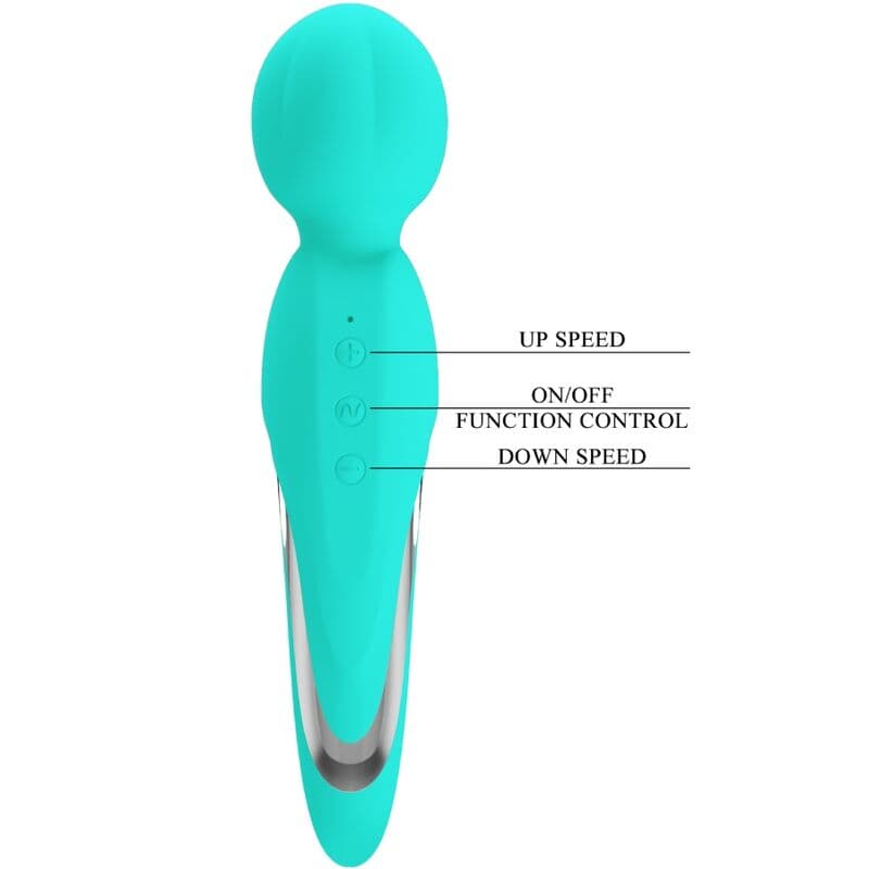 PRETTY LOVE - WALTER VIBRATOR WAND AQUA GREEN thumb 6