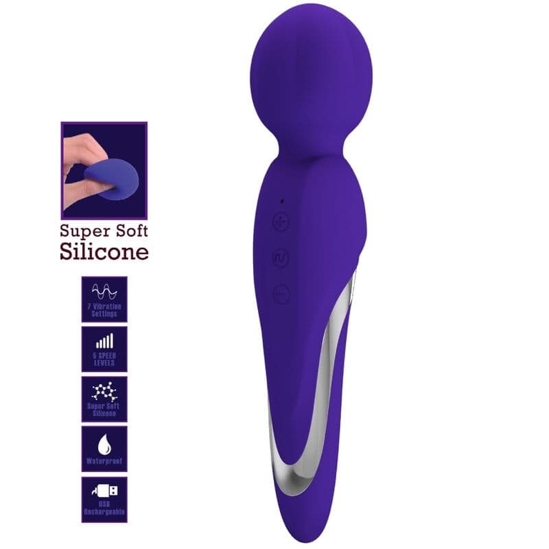 PRETTY LOVE - WALTER VIBRATOR WAND PURPLE thumb 7