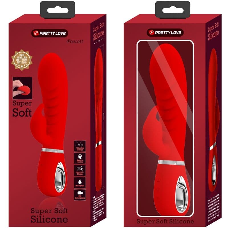 PRETTY LOVE - PRESCOTT MULTIFUNCTION G-SPOT VIBRATOR RED thumb 9