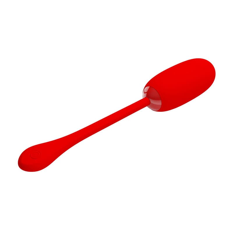 PRETTY LOVE - JULIUS WATERPROOF-RECHARGEABLE VIBRATING EGG RED thumb 2