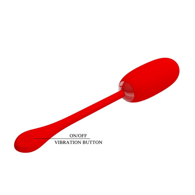 PRETTY LOVE - JULIUS WATERPROOF-RECHARGEABLE VIBRATING EGG RED thumb 7