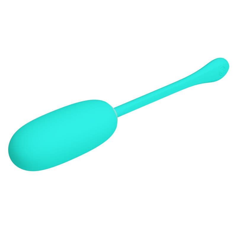 PRETTY LOVE - JULIUS WATERPROOF-RECHARGEABLE VIBRATING EGG AQUA GREEN thumb 4