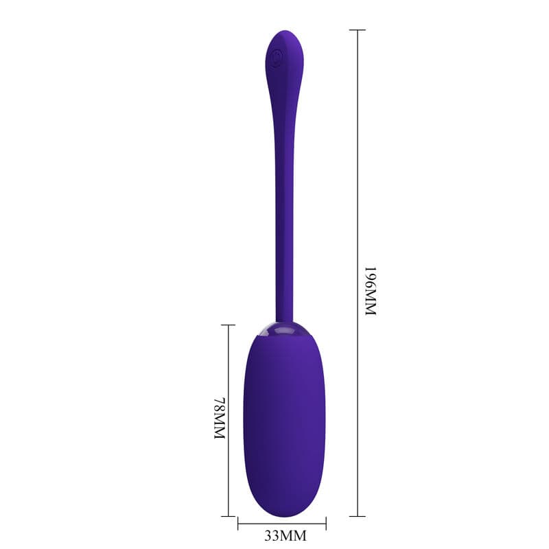 PRETTY LOVE - JULIUS WATERPROOF-RECHARGEABLE VIBRATING EGG PURPLE thumb 6