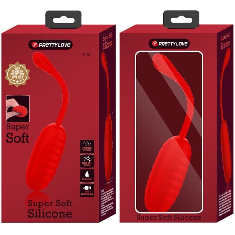 PRETTY LOVE - KIRK RECHARGEABLE VIBRATING EGG RED thumb 9