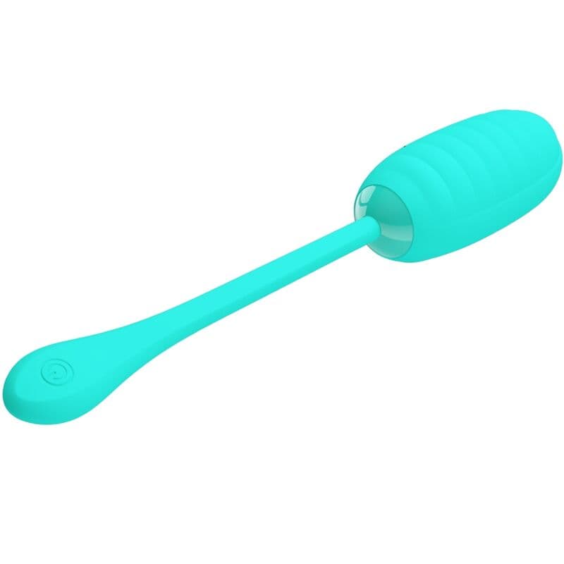 PRETTY LOVE - KIRK RECHARGEABLE VIBRATING EGG AQUA GREEN thumb 3