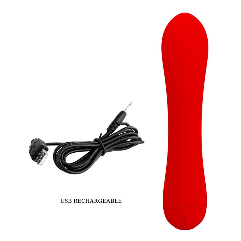 PRETTY LOVE - PRESCOTT RECHARGEABLE VIBRATOR RED thumb 8