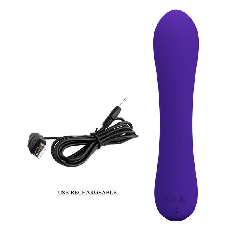 PRETTY LOVE - PRESCOTT RECHARGEABLE VIBRATOR PURPLE thumb 8