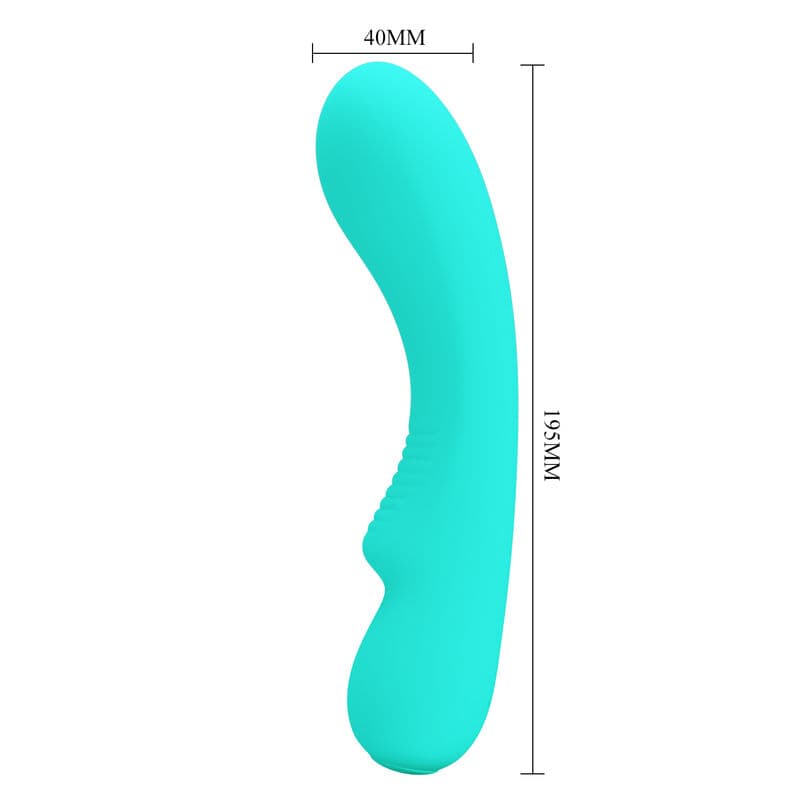 PRETTY LOVE - PRESCOTT RECHARGEABLE VIBRATOR AQUA GREEN thumb 5
