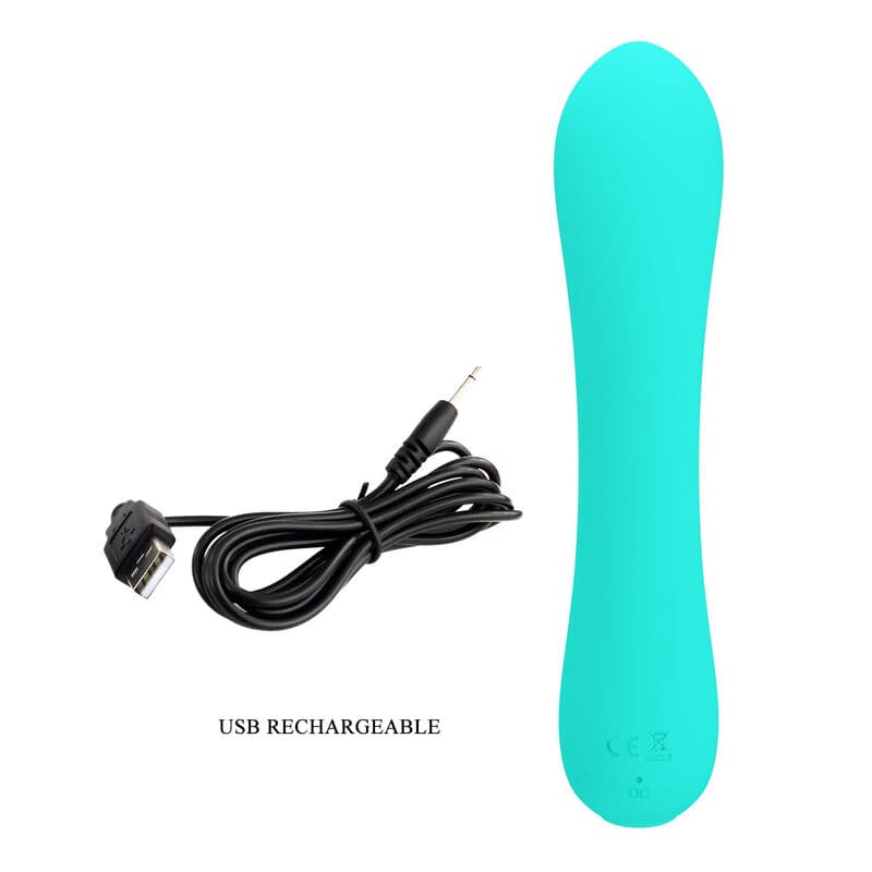 PRETTY LOVE - PRESCOTT RECHARGEABLE VIBRATOR AQUA GREEN thumb 8