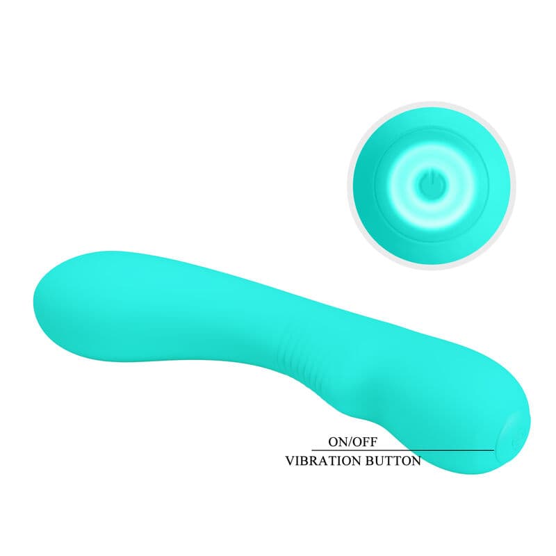 PRETTY LOVE - PRESCOTT RECHARGEABLE VIBRATOR AQUA GREEN thumb 6