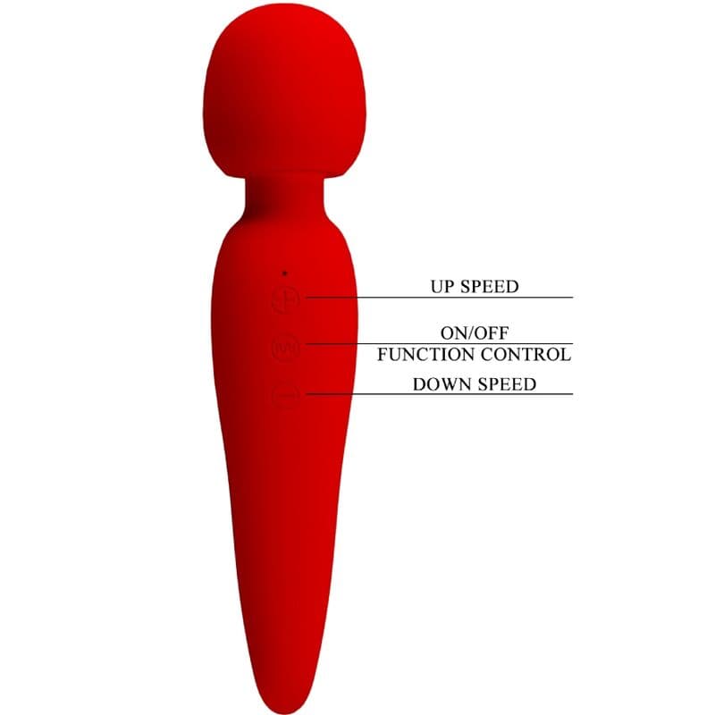 PRETTY LOVE - MEREDITH MASSAGER 12 VIBRATION MODES RED thumb 7
