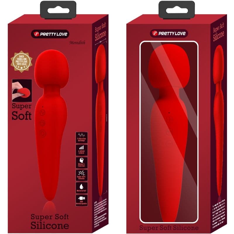 PRETTY LOVE - MEREDITH MASSAGER 12 VIBRATION MODES RED thumb 9