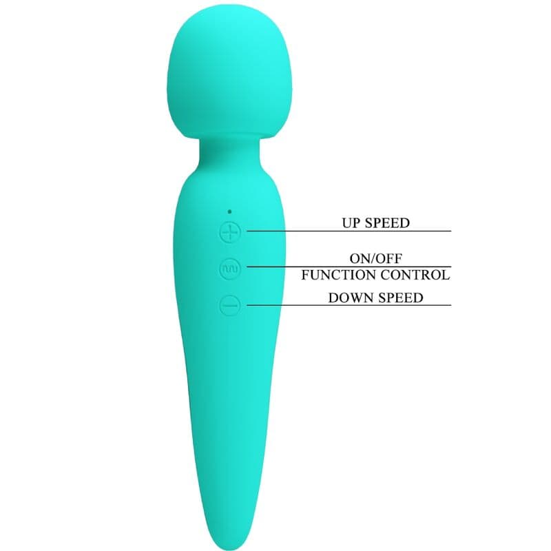 PRETTY LOVE - MEREDITH MASSAGER 12 VIBRATION MODES AQUA GREEN thumb 7