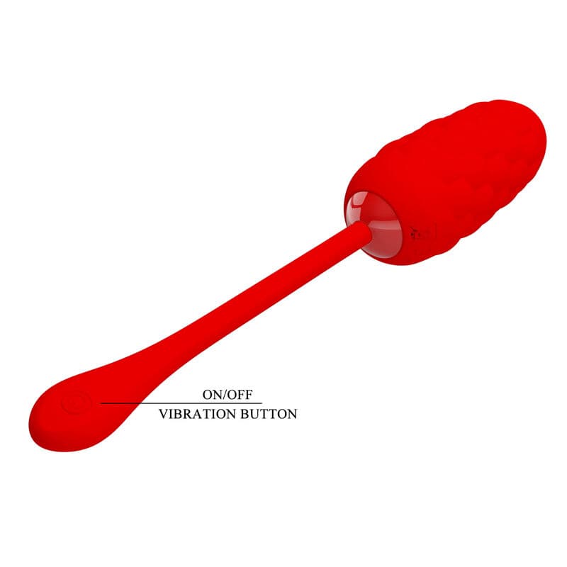 PRETTY LOVE - VIBRATING EGG WITH RED RECHARGEABLE MARINE TEXTURE thumb 7