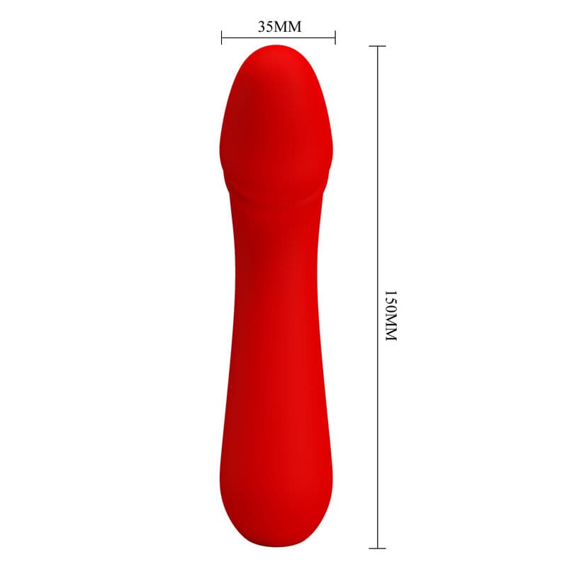 PRETTY LOVE - CETUS RECHARGEABLE VIBRATOR RED thumb 6