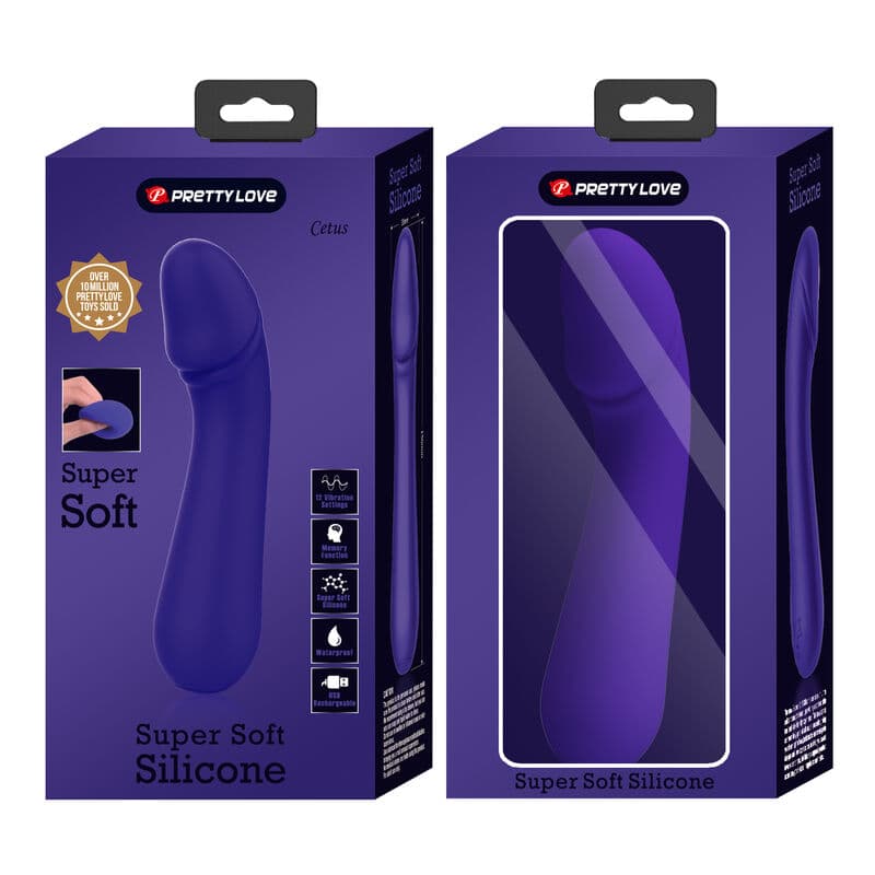 PRETTY LOVE - CETUS RECHARGEABLE VIBRATOR PURPLE thumb 9