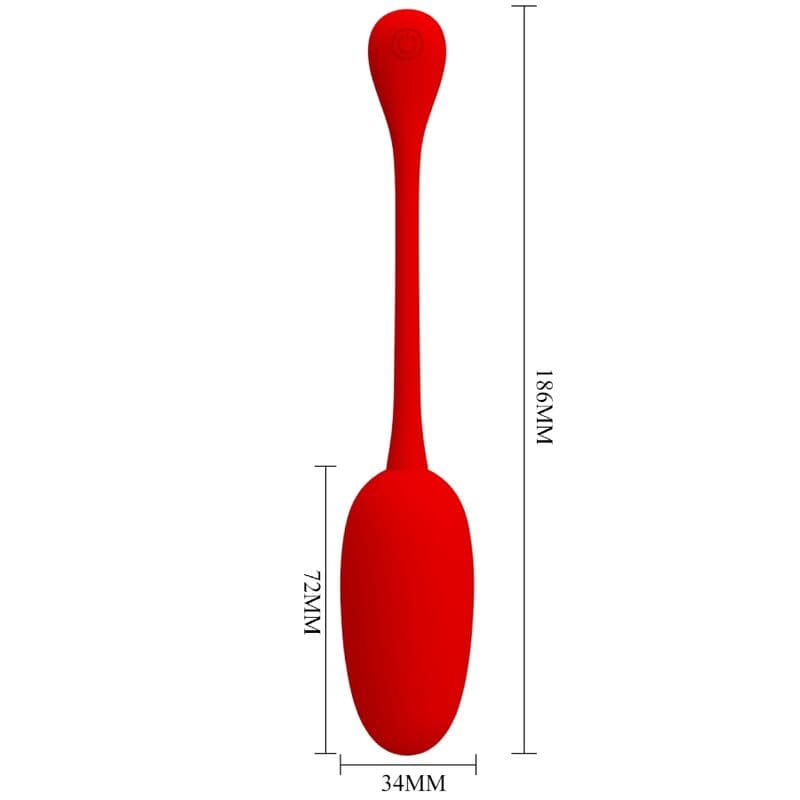PRETTY LOVE - KNUCKER RED RECHARGEABLE VIBRATING EGG thumb 6