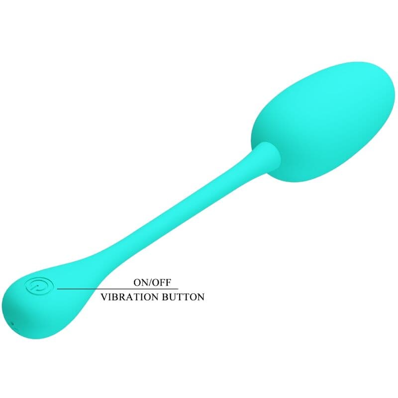 PRETTY LOVE - KNUCKER WATER GREEN RECHARGEABLE VIBRATING EGG thumb 7
