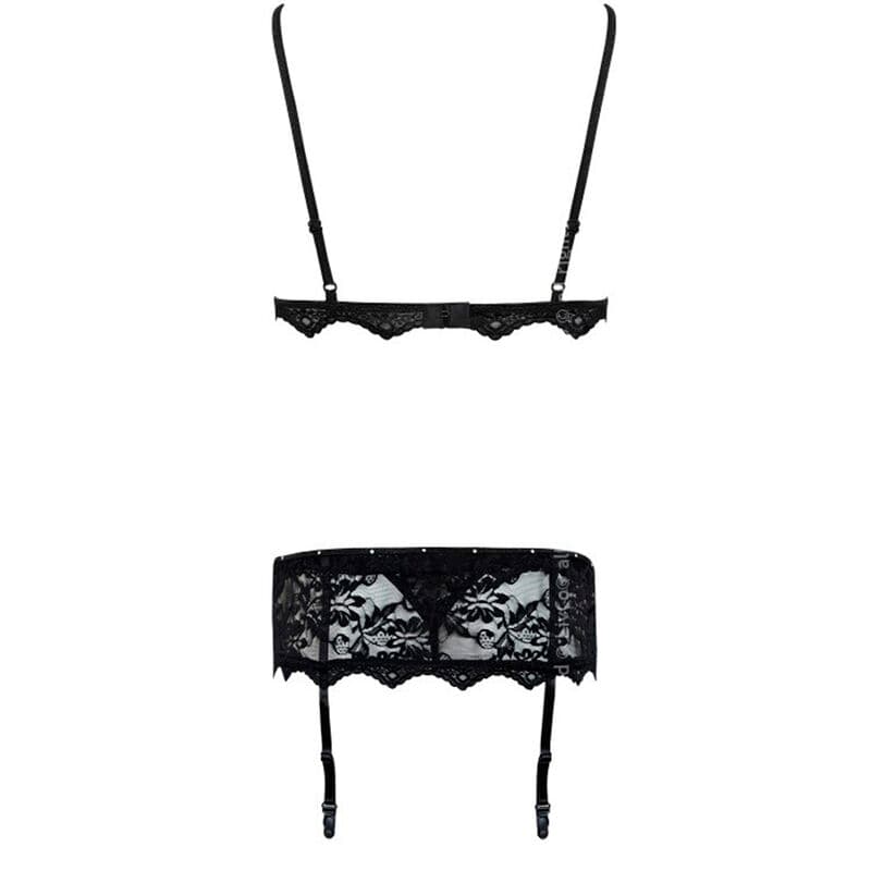 LIVCO CORSETTI FASHION - BELITA LC 90231 BRA + PANTY + GARTER BELT BLACK L/XL thumb 6