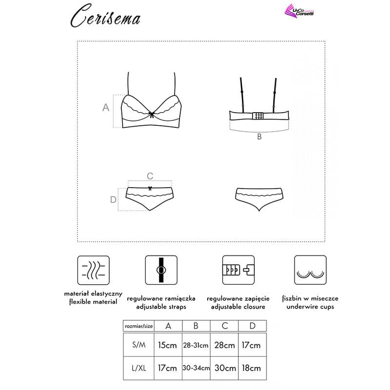 LIVCO CORSETTI FASHION - CERISEMA LC 21005 BRA + PANTY CORAL thumb 5