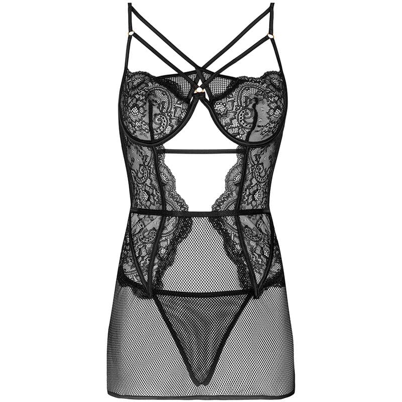 LIVCO CORSETTI FASHION - BARIRIN LC 90633 SHIRT + PANTY BLACK L/XL thumb 3