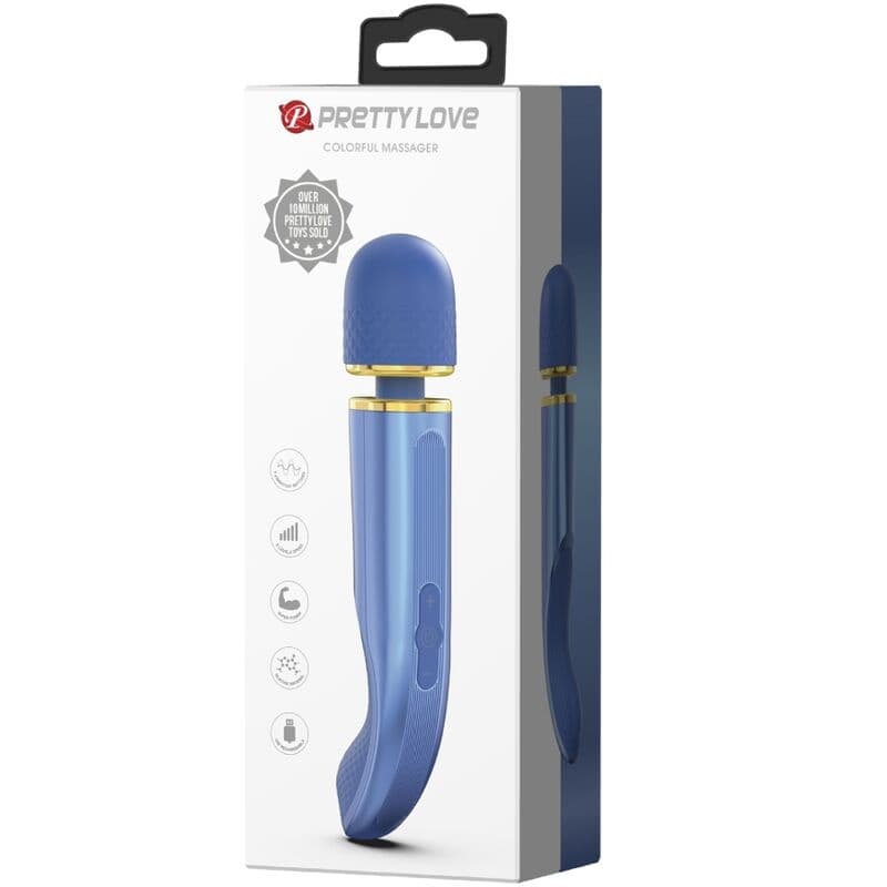 PRETTY LOVE - MASSAGER 7 VIBRATION MODES BLUE thumb 10