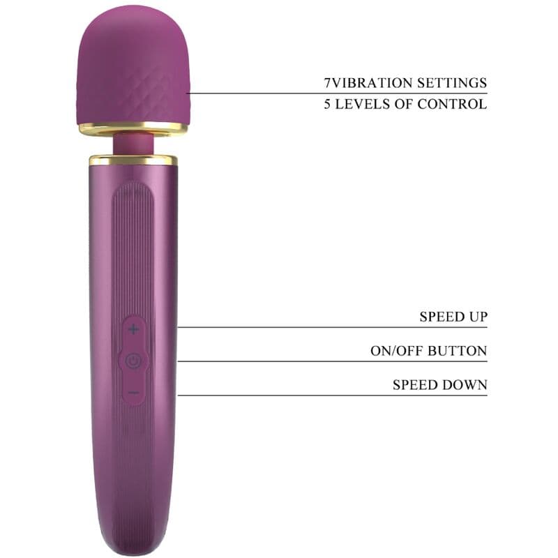 PRETTY LOVE - MASSAGER 7 VIBRATION MODES PURPLE thumb 8
