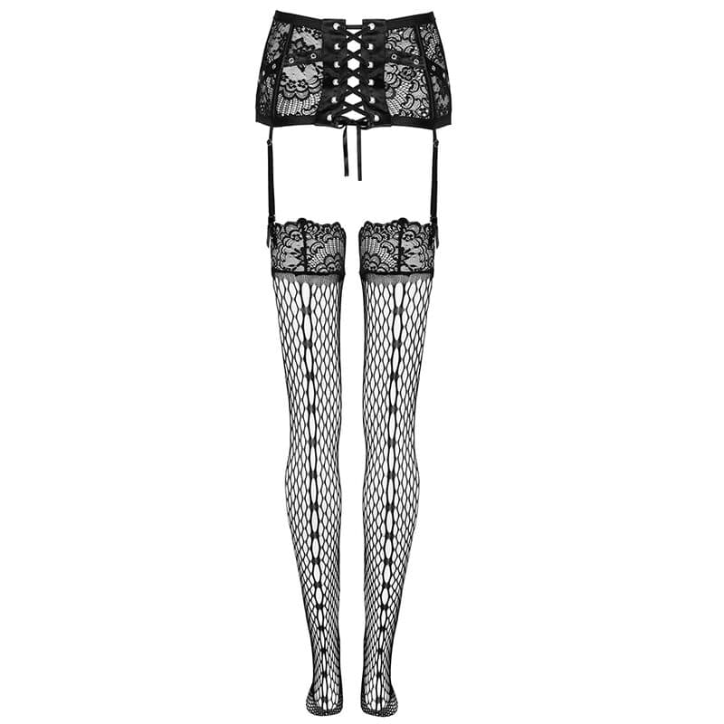 LIVCO CORSETTI FASHION - GARTER BELT + STOCKINGS BLACK thumb 5