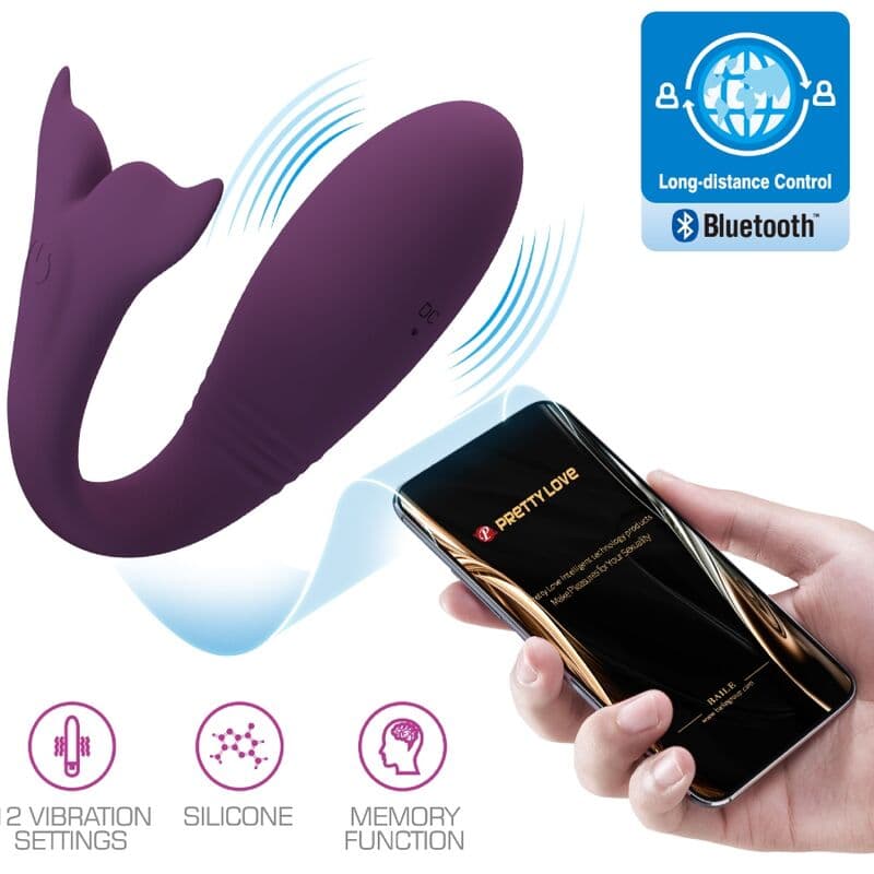 PRETTY LOVE - JAYLEEN VIBRATOR APP REMOTE CONTROL PURPLE thumb 9