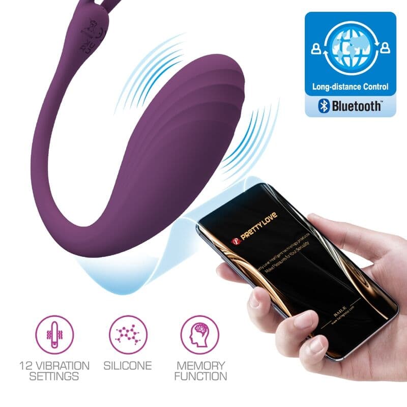 PRETTY LOVE - CATALINA VIBRATOR APP REMOTE CONTROL PURPLE thumb 9