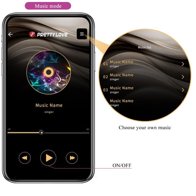 PRETTY LOVE - CATALINA VIBRATOR APP REMOTE CONTROL PURPLE thumb 16