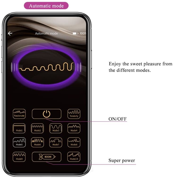 PRETTY LOVE - CATALINA VIBRATOR APP REMOTE CONTROL PURPLE thumb 17