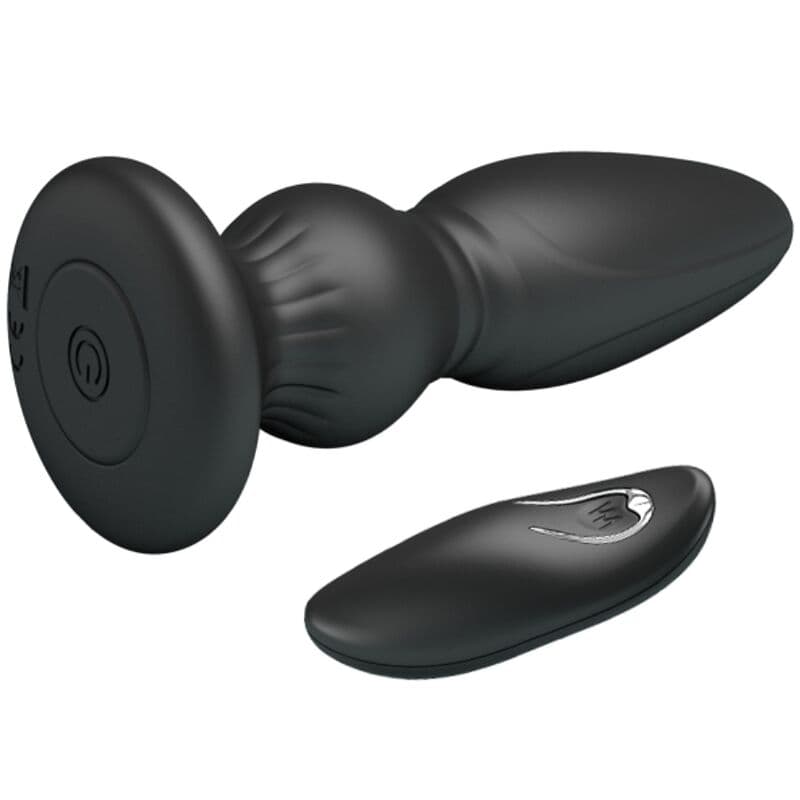 MR PLAY - POWERFUL VIBRATOR REMOTE CONTROL ANAL PLUG BLACK thumb 3