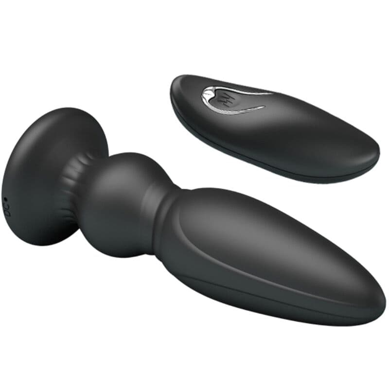 MR PLAY - POWERFUL VIBRATOR REMOTE CONTROL ANAL PLUG BLACK thumb 4