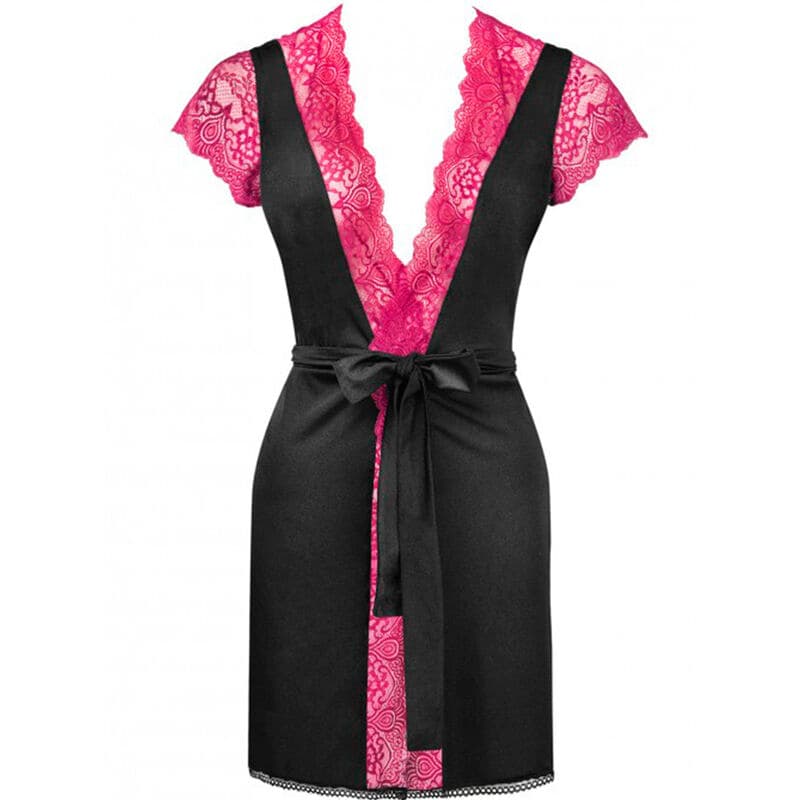 LIVCO CORSETTI FASHION - KUMIKO LC 90428 DRESSING GOWN + PANTY BLACK L/XL thumb 3