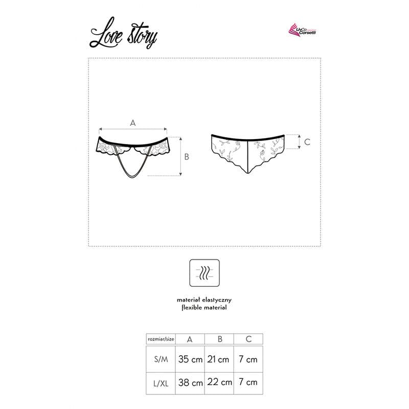 LIVCO CORSETTI FASHION - LOVE STORY LC 90679 PANTY CROTCHLESS BLACK thumb 5