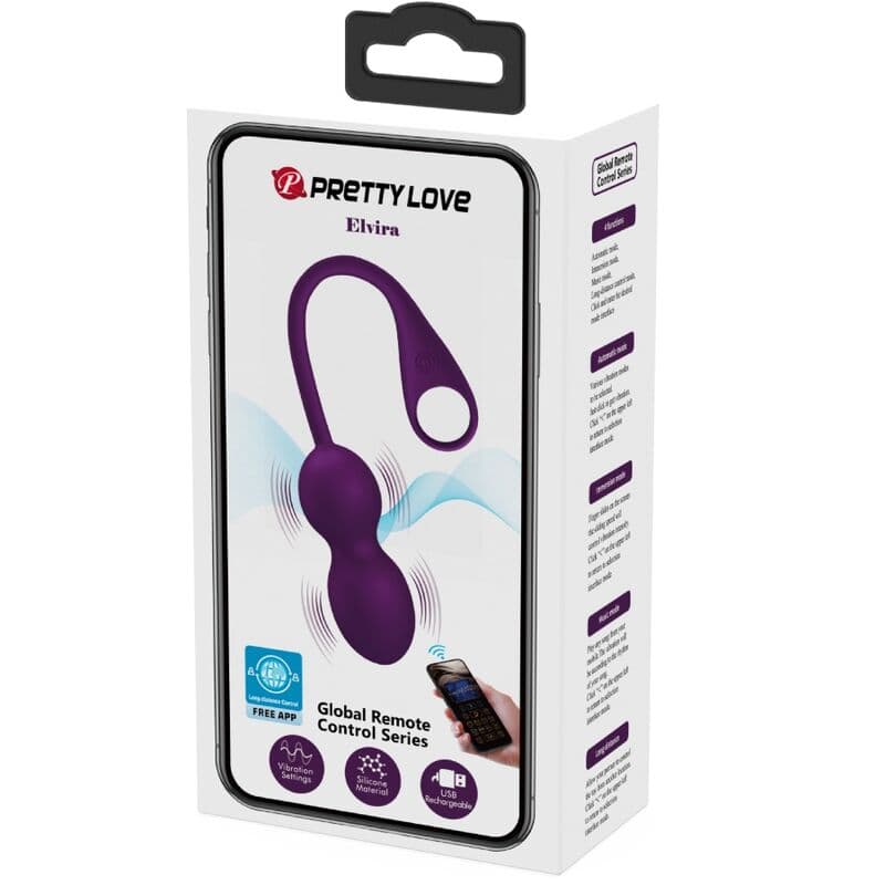PRETTY LOVE - ELVIRA KEGEL BALLS APP REMOTE CONTROL PURPLE thumb 6