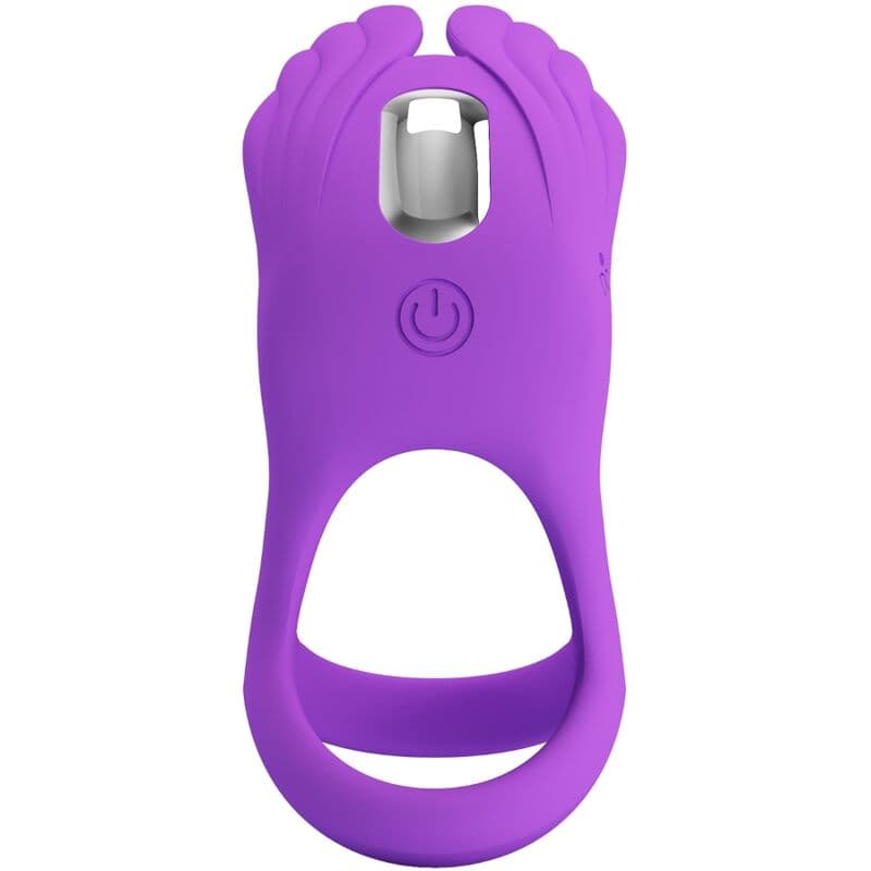 PRETTY LOVE - SILAS VIBRANT PENIS RING 7 VIBRATIONS PURPLE SILICONE thumb 4