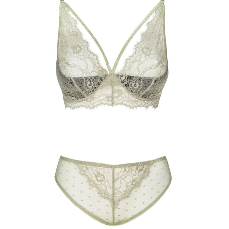 LIVCO CORSETTI FASHION - PINE LC 90667 BRA + PANTY KHAKI thumb 3