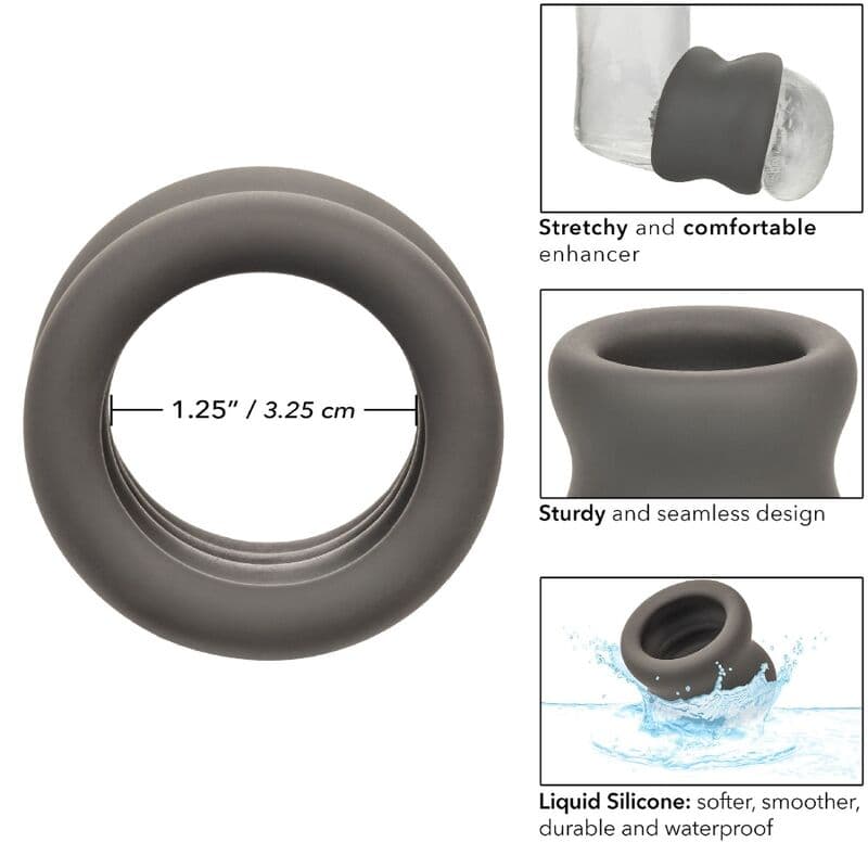 CALEXOTICS - ALPHA SCROTUM STRETCHING RING BLACK thumb 10
