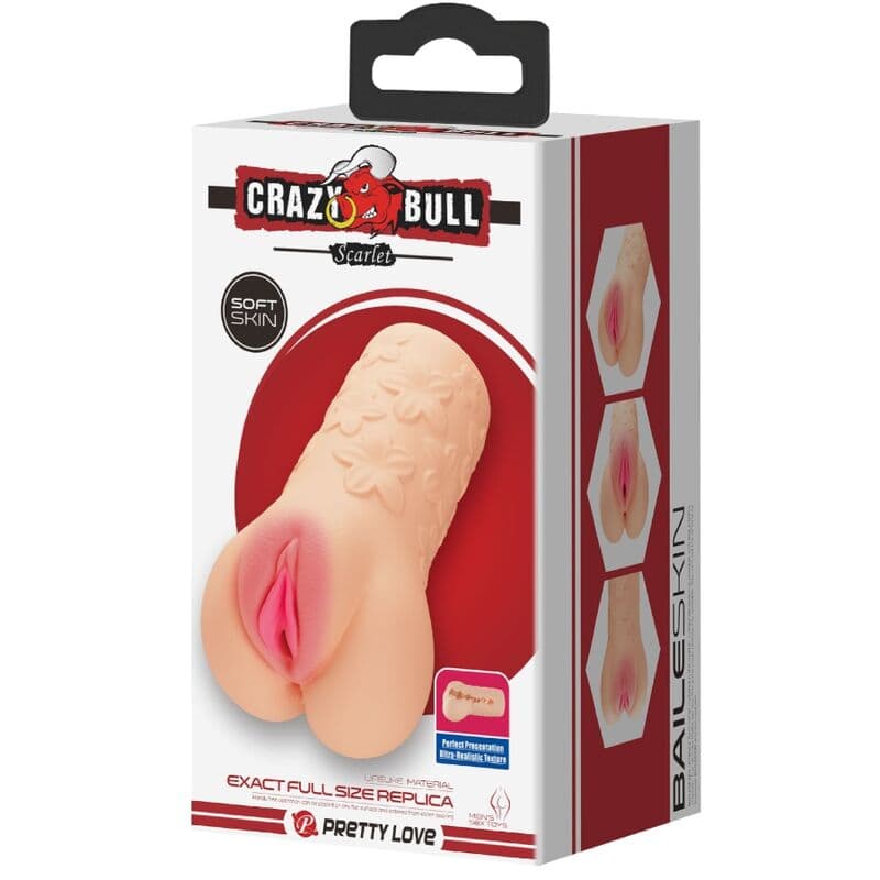 CRAZY BULL - SCARLET VAGINA-SHAPED MASTUBADOR thumb 8